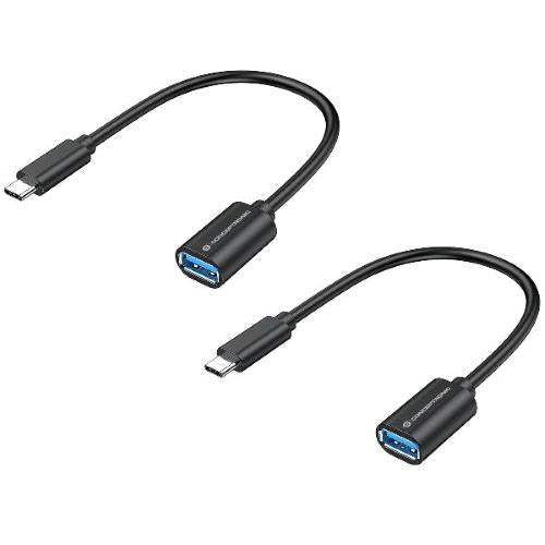 CONCEPTRONIC ABBY11B ADATTATORE DA USB-C MASCHIO A USB-A OTG FEMMINA 20 cm CONF.