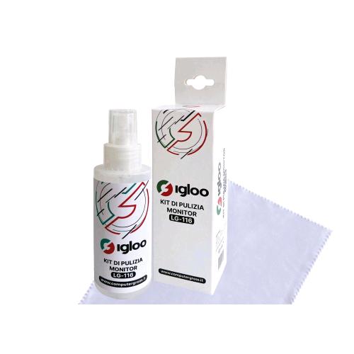 IGLOO LG-116 KIT PULIZIA MONITOR 100 ML DETERGENTE SPECIFICO PER SCHERMI TV MONI