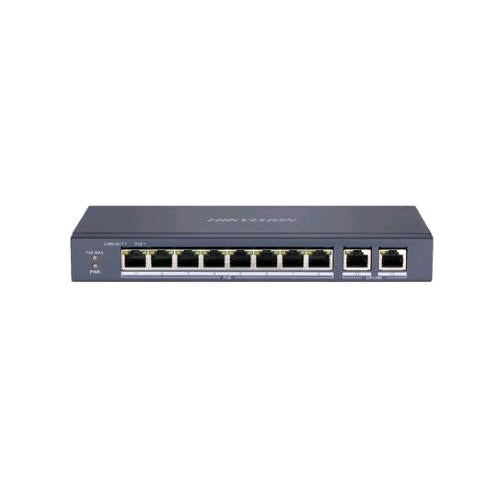 HIKVISION DS-3E0310P-E/M SWITCH DI RETE NON GESTITO L2 8 PORTE LAN RJ-45 10/100