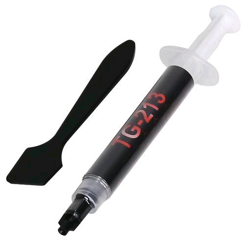ITEK TG-213 PASTA TERMICA SIRINGA DA 2g PER CPU/GPU CON SPATOLA COLORE GRIGIO