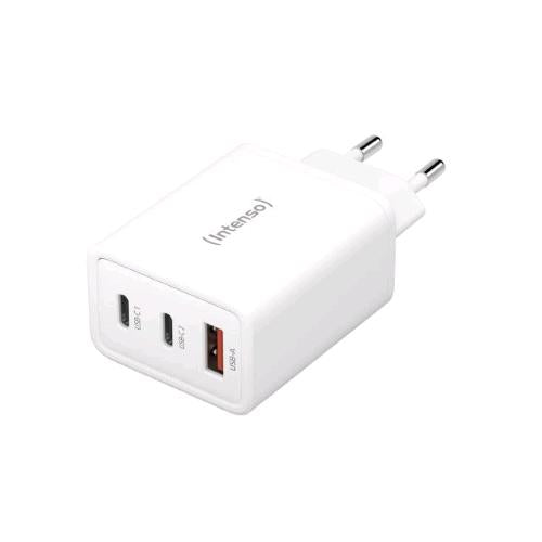 INTENSO POWER ADAPTER CARICABATTERIE DA RETE Gan PD 65 W 2 x USB-C - 1 x USB-A B