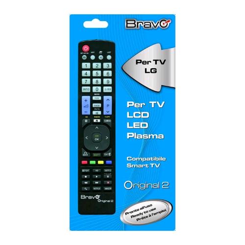 BRAVO ORIGINAL 2 TELECOMANDO COMPATIBILE PER TV LG FEDELE ALL' ORIGINALE NON NEC