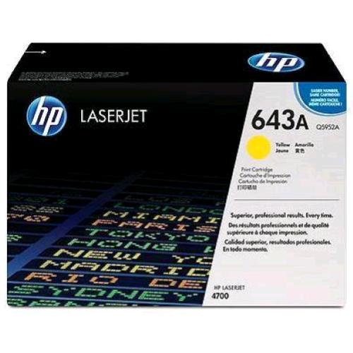 HP 643A TONER GIALLO PER HP Color LaserJet 4700 10.000 PAGINE
