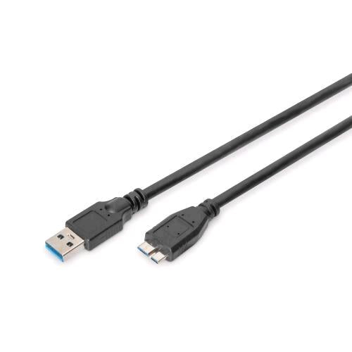 DIGITUS CAVO DA USB-A 3.0 A MICRO USB B 3.0 1,8 MT NERO