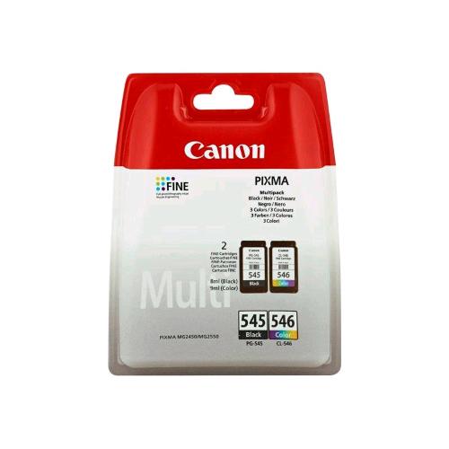 CANON MULTIPACK PG-545 + CL-546 CARTUCCIA INKJET NERO + TRICROMIA