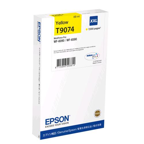 EPSON C13T90744N CARTUCCIA INK JET GIALLO XXL CAPACITA' EXTRA ELEVATA WF-6XXX 7.