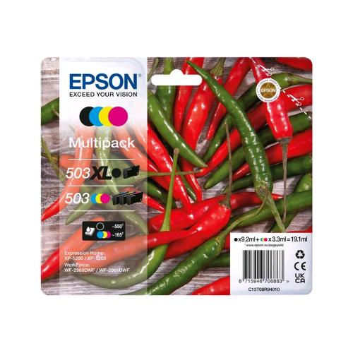 EPSON 503/503 XL MULTIPACK CONFEZIONE DA 4 CARTUCCE NERO XL + GIALLO CIANO MAGEN