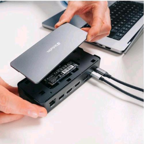 VERBATIM USB-C PRO DOCKING STATION 15 PORTE CON SLOT PER SSD PD 80 W