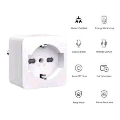 TP LINK TAPO TP15 PRESA SMART WI-FI CON MONITORAGGIO DEI CONSUMI BIANCO