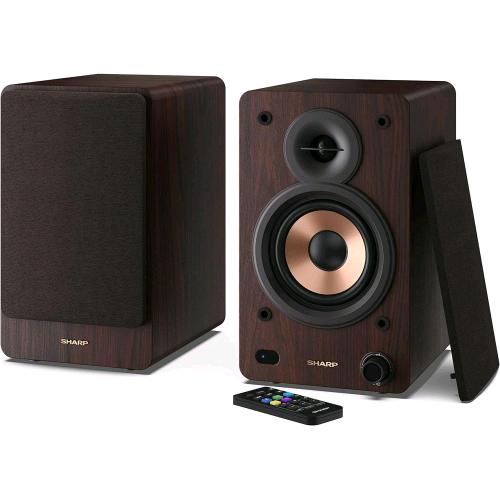 SHARP CP-SS30(BR) ALTOPARLANTI ATTIVI A 2 VIE CASSA IN LEGNO 60 W RMS (2 x 30 W)