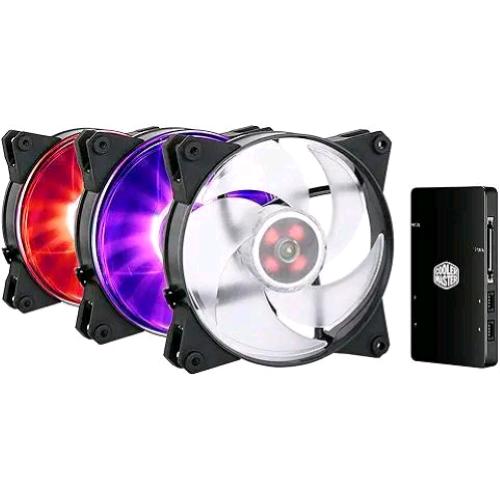 COOLER MASTER MASTERFAN PRO 140 AIR PRESSURE RGB PACK KIT 3 VENTOLE RGB 140mm +