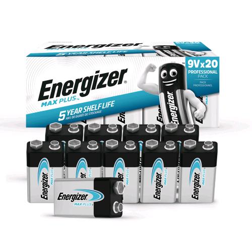 ENERGIZER MAX PLUS BATTERIE TRANSISTOR DP20 160 9.0 V 600MaH CONF 20 Pz.