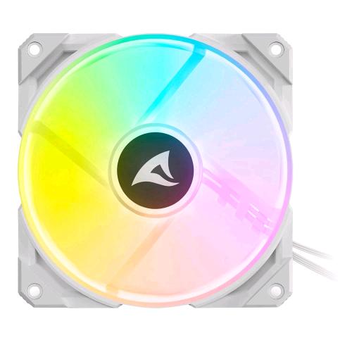 SHARKOON REBEL F50 PWM ADDRESSABLE RGB FAN 120 x 120 x 25 BIANCO