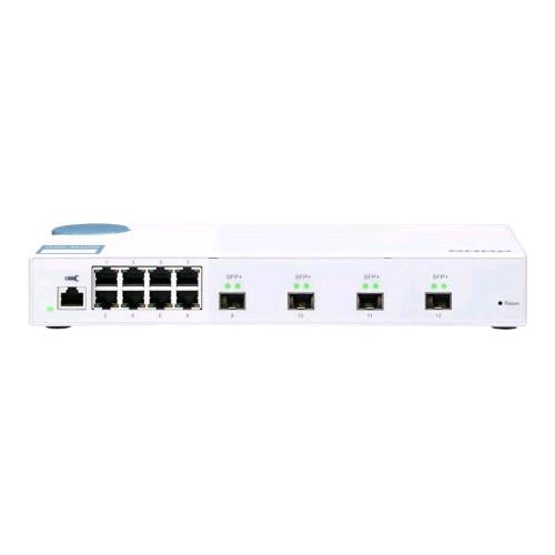 QNAP QSW-M408S SWITCH GESTITO L2 - 8 x 10/100/1000 + 4 x 10 Gigabit SFP+ DESKTOP