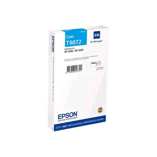 EPSON T9072 DURABRITE PRO CARTUCCIA INK CIANO XXL 69 ML PER WORKFORCE PRO WF-609