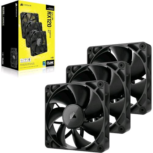 CORSAIR ICUE LINK RX120 120 mm VENTOLE PWM CON HUB DI SISTEMA ICUE LINK CUSCINET