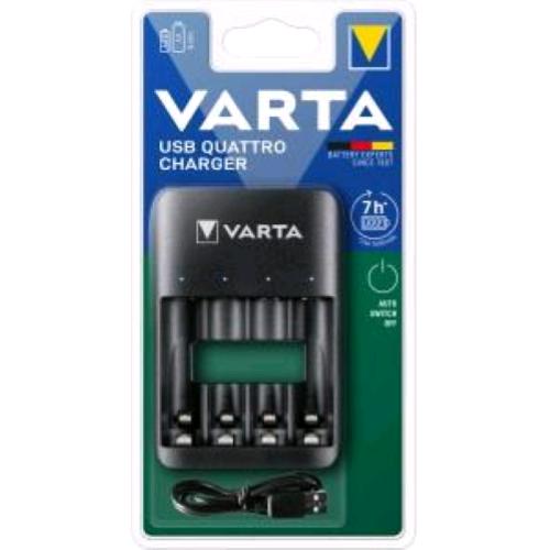 VARTA USB QUATTRO CHARGER CARICA BATTERIE PER BATTERIE RICARICABILI AA e AAA CON