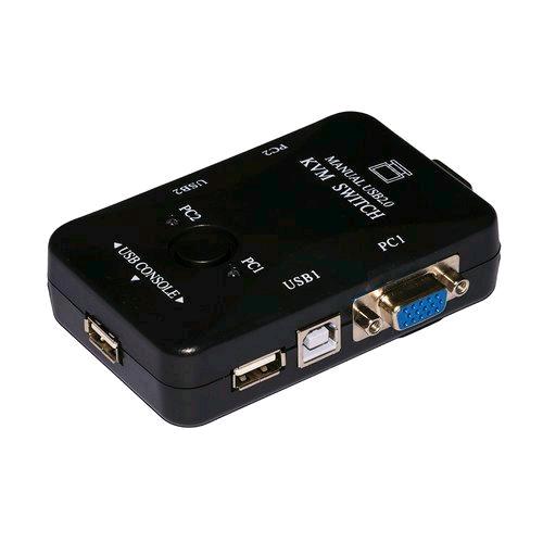 LINK LKKWM2 KVM SWITCH PER 2 PC USB/VGA CON 1 MOUSE, 1 TASTIERA USB E 1 MONITOR