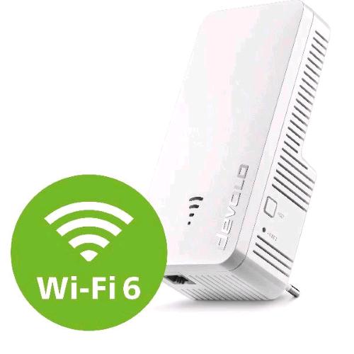 DEVOLO WIRLESS EXTENDER WI-FI 6 REPEATER 3000 MESH 1 x LAN GIGABIT BIANCO