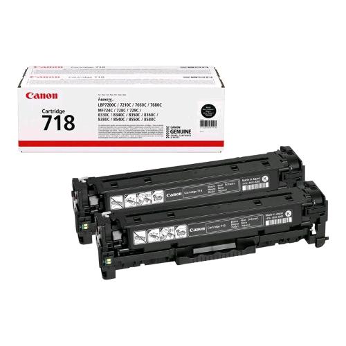 CANON 718 PACK TONER NERO PER i-SENSYS LBP7210, LBP7660, LBP7680, MF728, MF729,