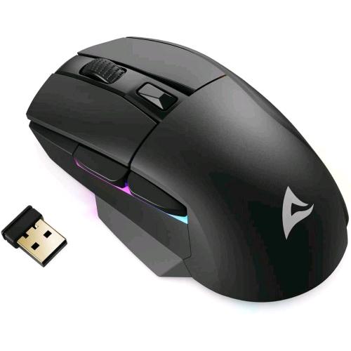 SHARKOON SKILLER SGM50W MOUSE OTTICO GAMING SENZA FILI RGB RF WIRELESS + USB-A P