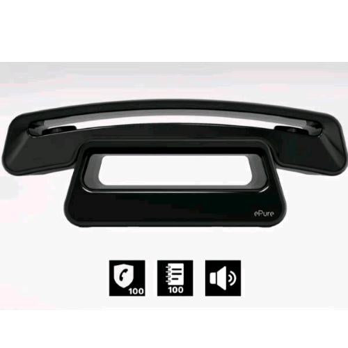 ALCATEL EPURE 3 ICONIC TELEFONO CORDLESS DECT GAP DAL DESIGN ICONICO NERO
