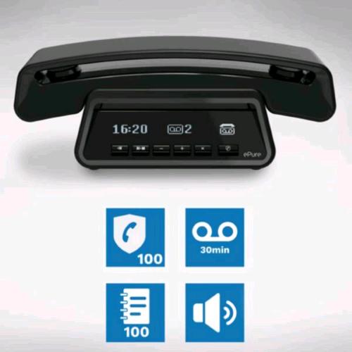 ALCATEL EPURE 3 PREMIUM TELEFONO CORDLESS DECT GAP DAL DESIGN ICONICO CON SEGRET