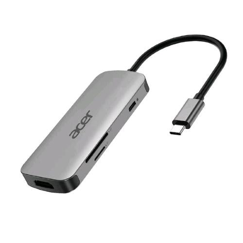 ACER 7 IN 1 TYPE C DONGLE 1 x USB-C 1 x HDMI 4K60, 3 x USB-A 3.2, 1 x SD/TF, 1 x