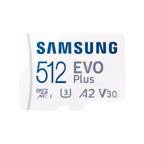 SAMSUNG EVO PLUS 512GB MICRO SDXC U3, V30, A2
