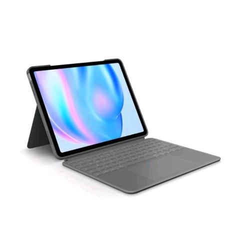 LOGITECH APPLE iPAD AIR 13" (M2) COMBO TOUCH CUSTODIA CON TASTIERA OXFORD GREY