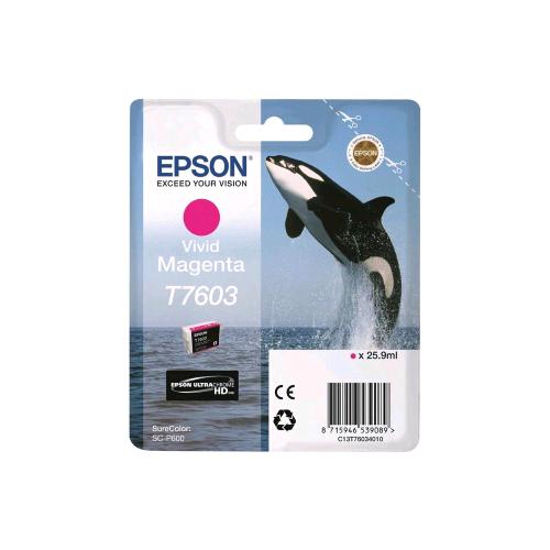 EPSON T7603 CARTUCCIA INCHIOSTRO VIVID MAGENTA 25.9 ML PER SureColor SC-P600