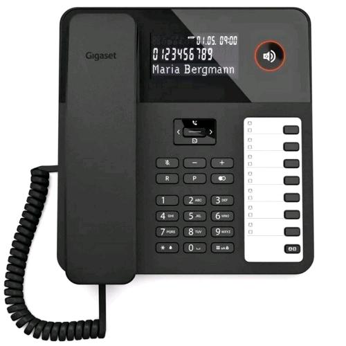 GIGASET DESK 600 TELEFONO CORDED DA TAVOLO AMPIO DISPLAY VIVAVOCE 8 TASTI SELEZI