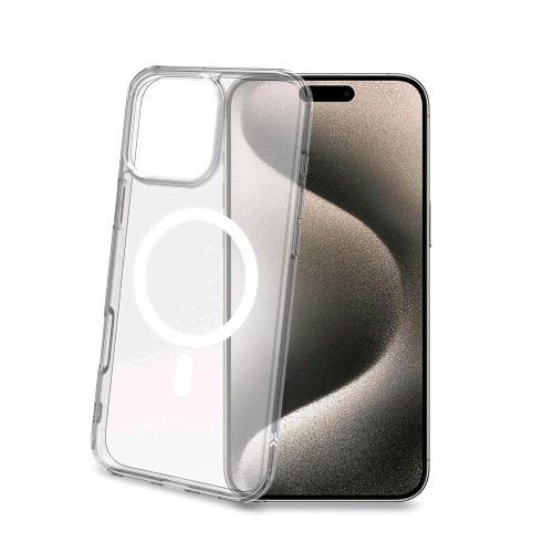 CELLY APPLE iPHONE 16 PRO MAX COVER IN MORBIDO TPU TRASPARENTE COMPATIBILE MagSa