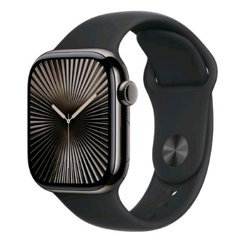 APPLE WATCH SERIES 10 GPS + CELLULAR 4G 42mm CASSA IN TITANIO ARDESIA CINTURINO