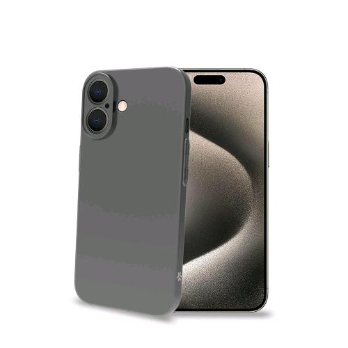 CELLY APPLE iPHONE 16 COVER MORBIDA IN TPU SUPER SOTTILE NERO