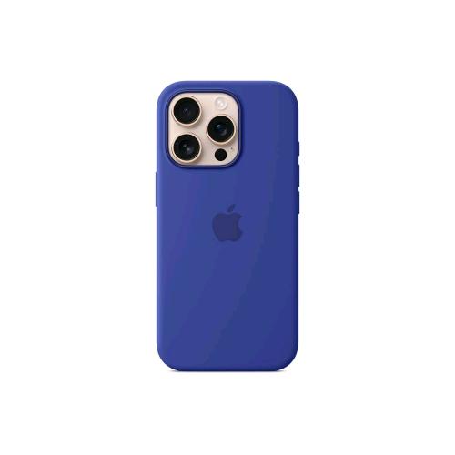 APPLE iPHONE 16 PRO SILICONE CASE COVER MagSafe IN SILICONE ULTRAMARINE BLU