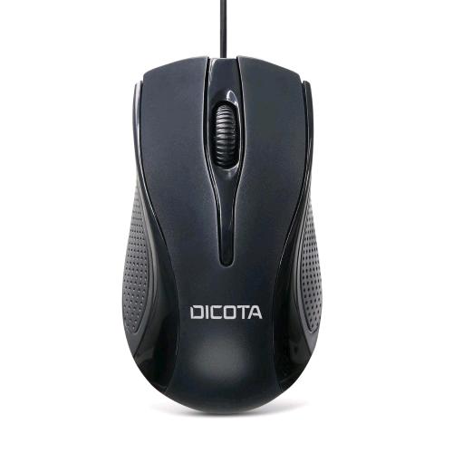DICOTA D32011 WIRED MOUSE OTTICO USB-A 3 TASTI 1200 DPI NERO