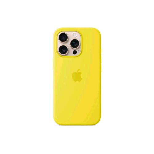 APPLE iPHONE 16 PRO SILICONE CASE COVER MagSafe IN SILICONE GIALLO