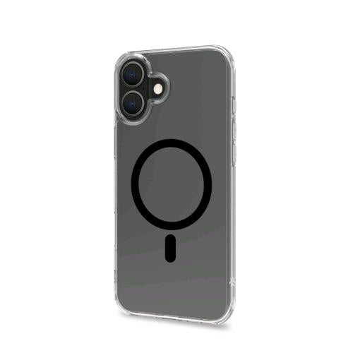 CELLY APPLE iPHONE 16 PLUS COVER IN MORBIDO TPU TRASPARENTE COMPATIBILE MagSave