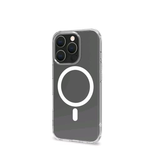 CELLY APPLE iPHONE 16 PRO COVER IN MORBIDO TPU TRASPARENTE COMPATIBILE MagSave M