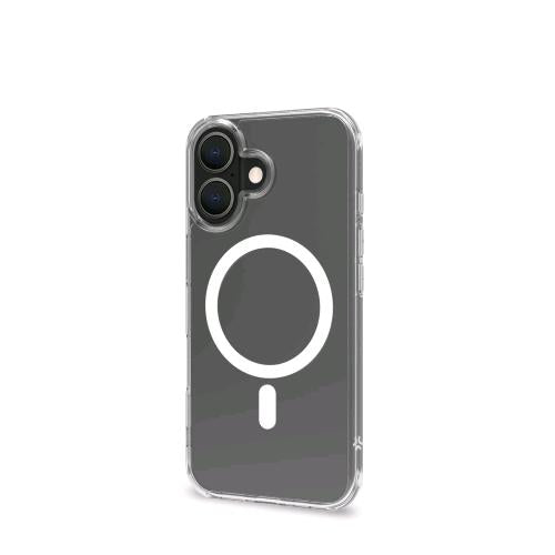 CELLY APPLE iPHONE 16 COVER IN MORBIDO TPU TRASPARENTE COMPATIBILE MagSave MODUL