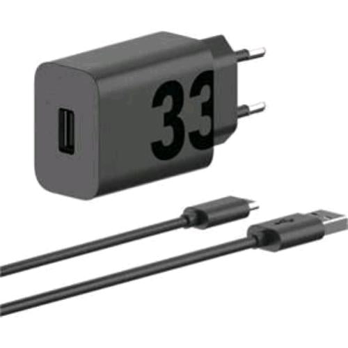 MOTOROLA TURBO POWER CARICABATTERIE DA RETE 33 W USB-A CON CAVO DA USB-A A USB-C