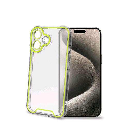 CELLY APPLE iPHONE 16 CUSTODIA IN TPU TRASPARENTE CON BORDI CHE SI ILLUMINANO AL