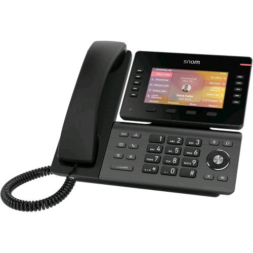 SNOM D865 TELEFONO VOIP CON DISPLAY IPS A COLORI DA 5" WI-FI BLUETOOTH 5.0 AUDIO