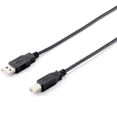 EQUIP CAVO ADATTATORE USB 2.0 DA USB-A A USB-B MASCHIO-MASCHIO 1.8 MT NERO