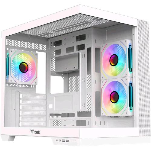 ITEK DARK CAVE DS TOWER GAMING ATX micro ATX Mini-ITX 3 x 12cm ARGB fan 2 x USB3