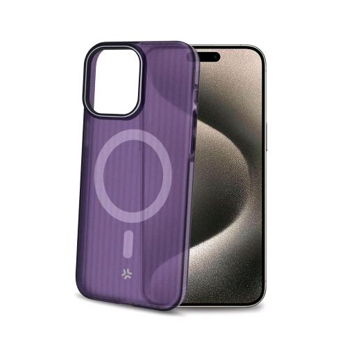 CELLY APPLE iPHONE 16 PRO COVER MagSafe IN TPU DESIGN SEMI TRASPARENTE VIOLA
