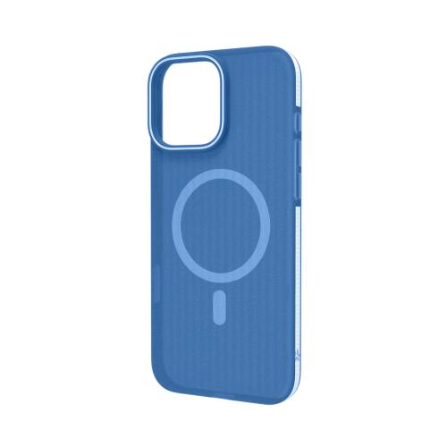CELLY APPLE iPHONE 16 PRO MAX COVER MagSafe IN TPU DESIGN SEMI TRASPARENTE BLU