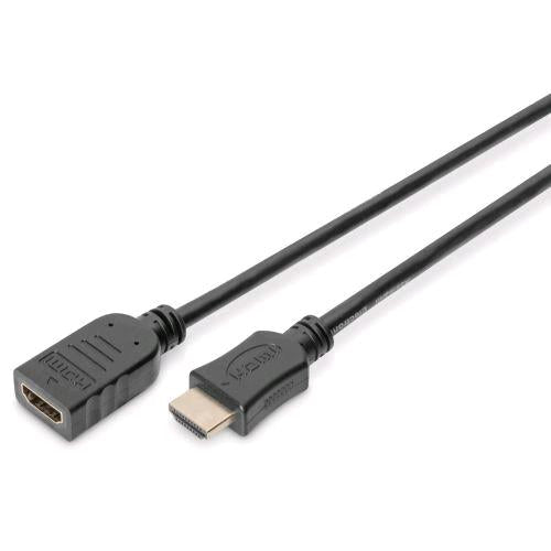 DIGITUS CAVO PROLUNGA HDMI MASCHIO-FEMMINA 5 MT NERO