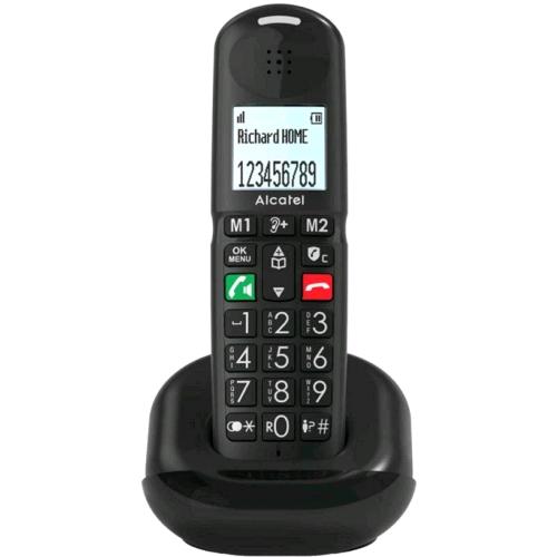 ALCATEL XL685 SOLO TELEFONO CORDLESS DECT VIVAVOCE AUDIO POTENZIATO 2 TASTI MEMO